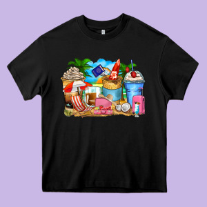 Travel Coffee Cups Heavy Core Tee Designed By Zillion Design Studio