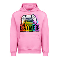 Fuchsia Pink gaymer lgbtq gaming Urban Hoodie - OliviaCreatesArt