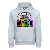 Heather Grey gaymer lgbtq gaming Urban Hoodie - OliviaCreatesArt