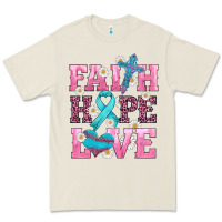 Bone faith hope love  cross and ribbon Premium Tee - HRA Design Shop