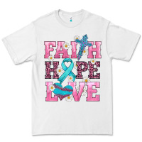 White faith hope love  cross and ribbon Premium Tee - HRA Design Shop