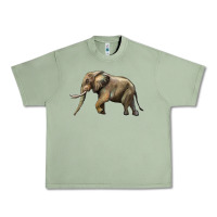 Oil Green Elephant Urban Heavy Tee - LillyAllenDesigns
