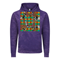 Cloud Purple western autism seamless pattern Vintage Hoodie - Artiststas