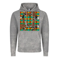 Cloud Rock western autism seamless pattern Vintage Hoodie - Artiststas