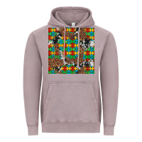 Vintage Zinc western autism seamless pattern Vintage Hoodie - Artiststas