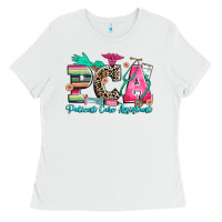 White pca patient care assistant Ladies Tee - Zillion Design Studio