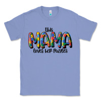 Colony Blue this mama loves her puzzle Classic Tee - MaliasSmallBusiness
