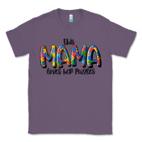 Lavender this mama loves her puzzle Classic Tee - MaliasSmallBusiness