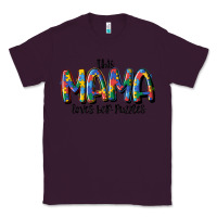 Plum this mama loves her puzzle Classic Tee - MaliasSmallBusiness