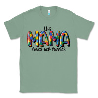 Sage this mama loves her puzzle Classic Tee - MaliasSmallBusiness