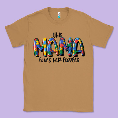 This Mama Loves Her Puzzle Classic Tee Designed By Maliassmallbusiness