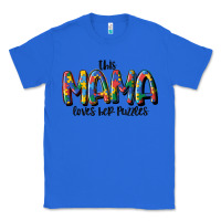 True Royal this mama loves her puzzle Classic Tee - MaliasSmallBusiness