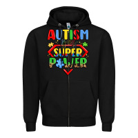 Black autism is my superpower Zipper Hoodie - LillyAllenDesigns