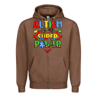 Chestnut autism is my superpower Zipper Hoodie - LillyAllenDesigns