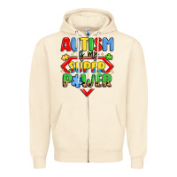 Sandshell autism is my superpower Zipper Hoodie - LillyAllenDesigns
