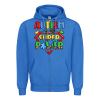 True Royal autism is my superpower Zipper Hoodie - LillyAllenDesigns