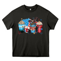 Asphalt usa coffee cups Heavy Core Tee - Zillion Design Studio
