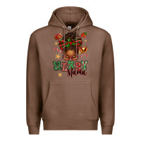 Chestnut merry mama afro messy bun Premium Hoodie - texasbilliewilder