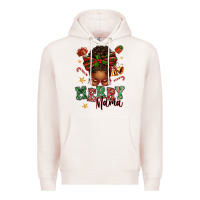 Pale Pink merry mama afro messy bun Premium Hoodie - texasbilliewilder