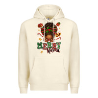 Sandshell merry mama afro messy bun Premium Hoodie - texasbilliewilder