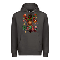 Smoke merry mama afro messy bun Premium Hoodie - texasbilliewilder