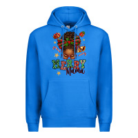 True Royal merry mama afro messy bun Premium Hoodie - texasbilliewilder
