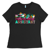 Black orthodontist assistant Ladies Tee - Zillion Design Studio