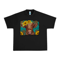 Black western leopard buffalo plaid baby highland cow Urban Heavy Tee - BarkalooDesign