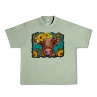 Oil Green western leopard buffalo plaid baby highland cow Urban Heavy Tee - BarkalooDesign