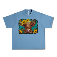 Pebble Blue western leopard buffalo plaid baby highland cow Urban Heavy Tee - BarkalooDesign