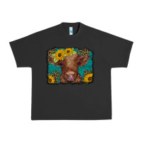Pigment Black western leopard buffalo plaid baby highland cow Urban Heavy Tee - BarkalooDesign