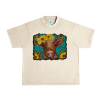 Sandshell western leopard buffalo plaid baby highland cow Urban Heavy Tee - BarkalooDesign