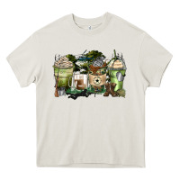 Cream veteran coffee cups Heavy Core Tee - Zillion Design Studio