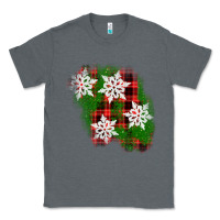 Charcoal Heather christmas patch Classic Tee - AdoDesignShop