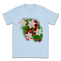 Dusty Blue christmas patch Classic Tee - AdoDesignShop