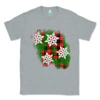 Heather Grey christmas patch Classic Tee - AdoDesignShop