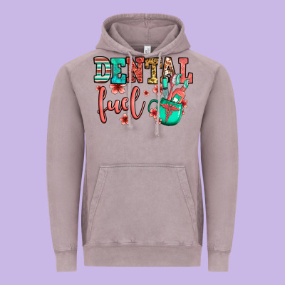 Dental Fuel Coffee Cup Vintage Hoodie Designed By Jasminsmagicworld