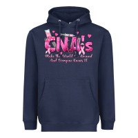 Navy cna s make the world go around and everyone knows Heavyweight Hoodie - texasbilliewilder