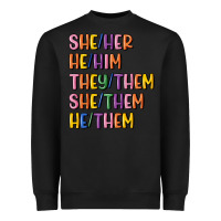 Black lgbtq pronouns Heavyweight Sweatshirt - MaliasSmallBusiness