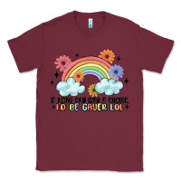 Burgundy gay pride Classic Tee - MaliasSmallBusiness