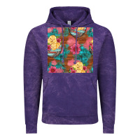 Cloud Purple hatched egg easter chicks seamless pattern Vintage Hoodie - Artiststas