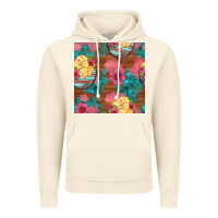 Vintage Artic hatched egg easter chicks seamless pattern Vintage Hoodie - Artiststas