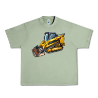 Oil Green Compact Track Loader Urban Heavy Tee - LillyAllenDesigns