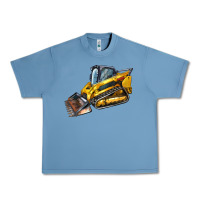 Pebble Blue Compact Track Loader Urban Heavy Tee - LillyAllenDesigns