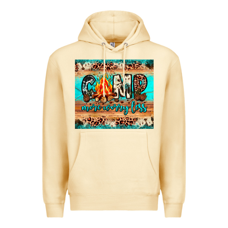 Camp More Worry Less Premium Hoodie by JahusDesignShop | Teevron