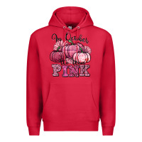 Cardinal in october we wear pink pumpkin Premium Hoodie - texasbilliewilder