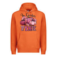 Carrot in october we wear pink pumpkin Premium Hoodie - texasbilliewilder