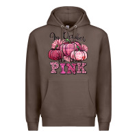 Coffee in october we wear pink pumpkin Premium Hoodie - texasbilliewilder