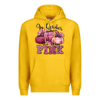 Lemon in october we wear pink pumpkin Premium Hoodie - texasbilliewilder
