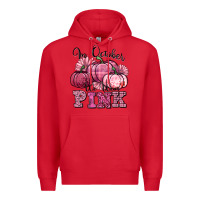 Red in october we wear pink pumpkin Premium Hoodie - texasbilliewilder